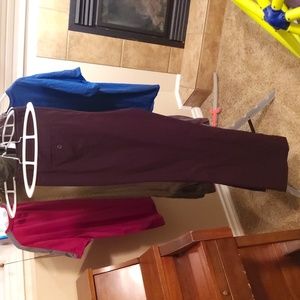 Beautiful Fully Lined Banana Republic Maroon Dress Pants